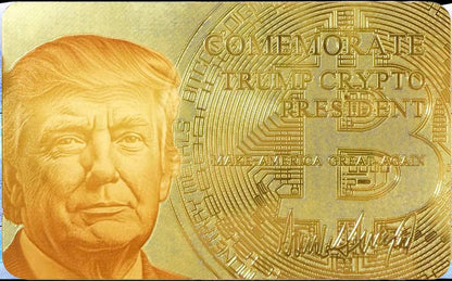 Trump Crypto President Gold Card